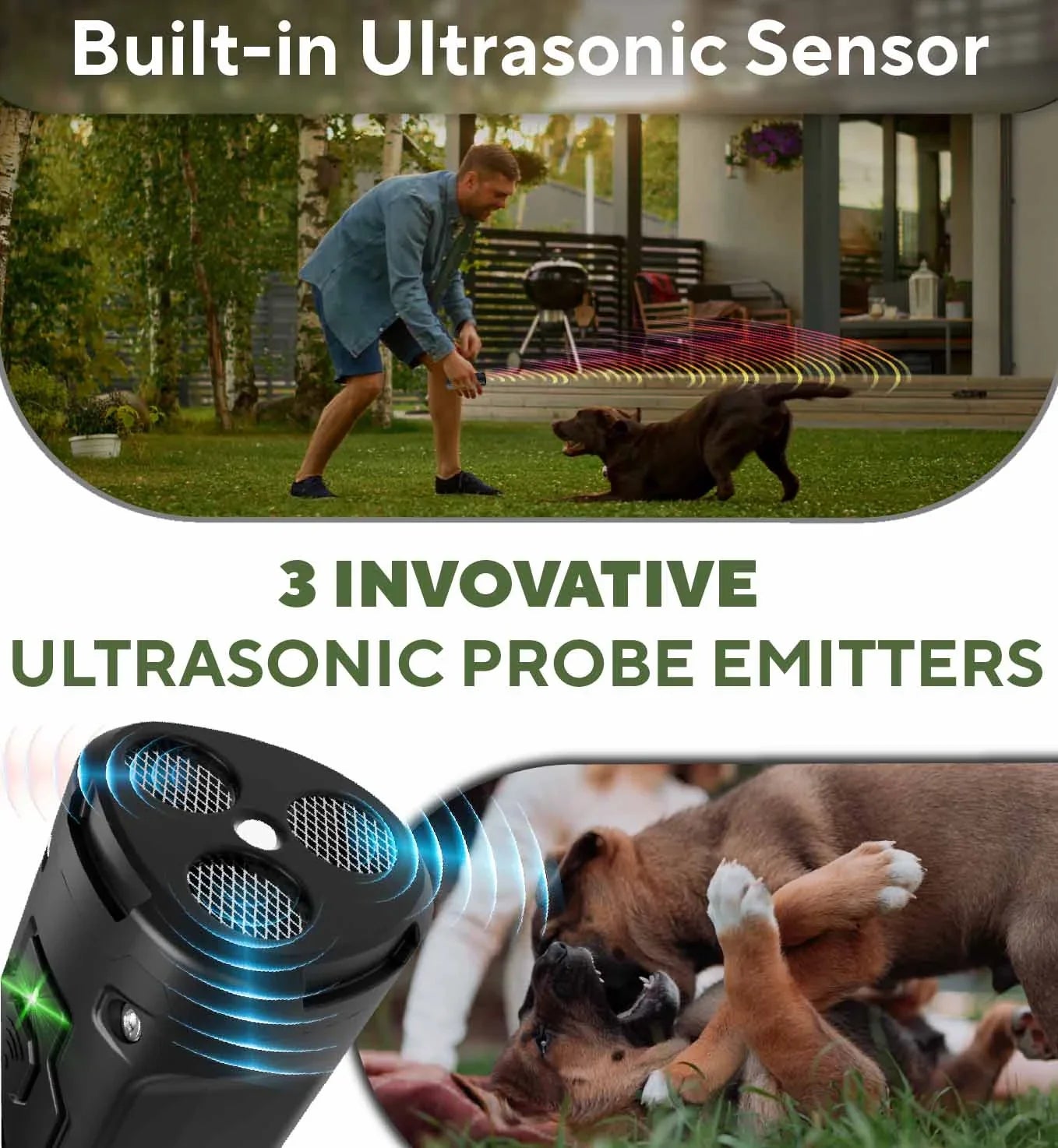 HushPup - Ultrasonic Handheld Anti Barking Device