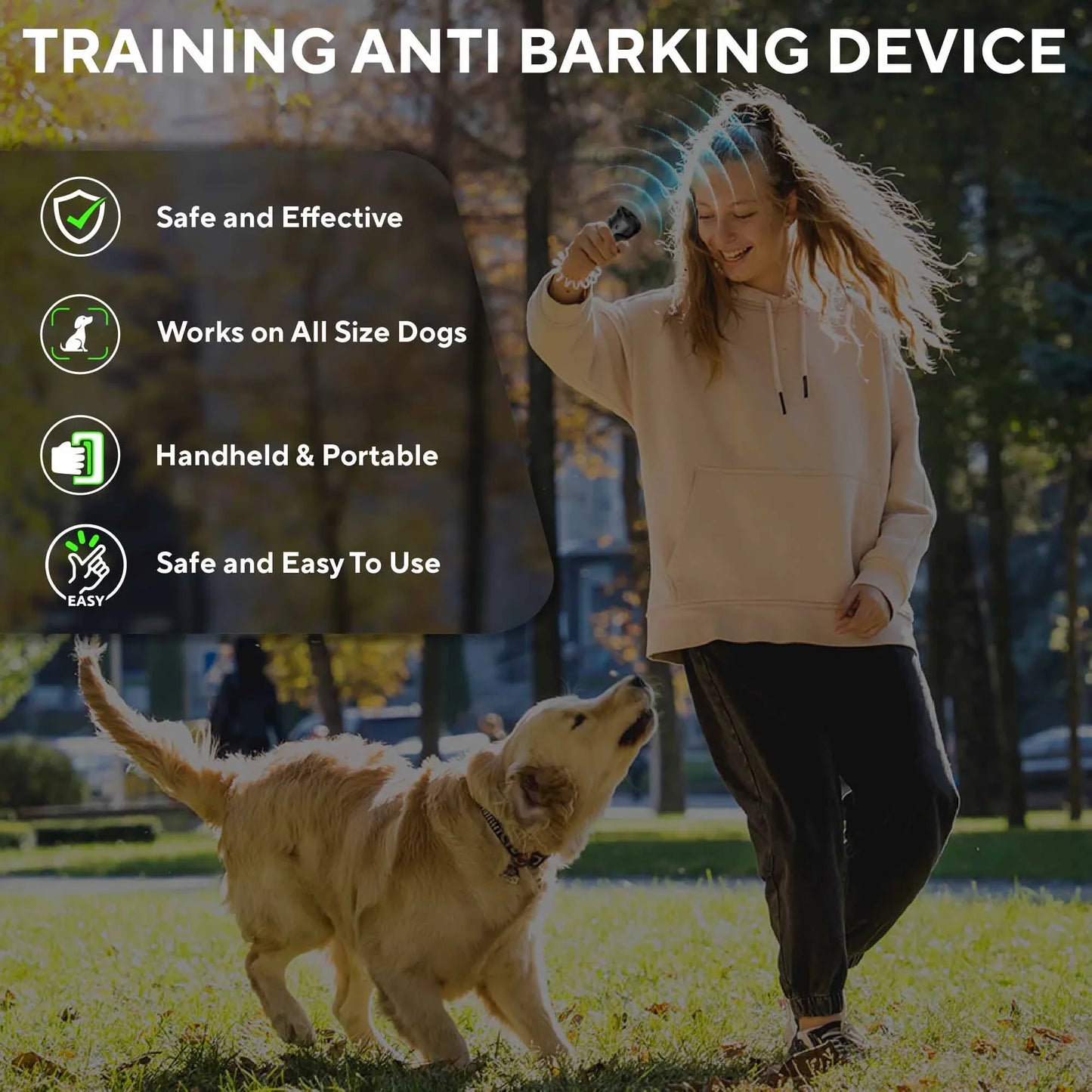 HushPup - Ultrasonic Handheld Anti Barking Device