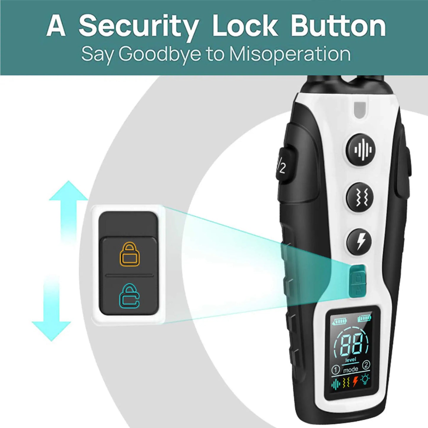 HushPup - Dog Training Collar - 3280 Fee w/ Remote