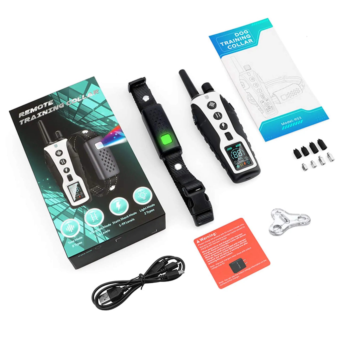 HushPup - Dog Training Collar - 3280 Fee w/ Remote